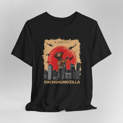 Dachshund Funny Dachshundzilla T-Shirt - Dachshund Shirt for Men