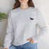 Longhaired Dachshund Sweatshirt for Women - Cute Dachshund Crew Sweatshirt