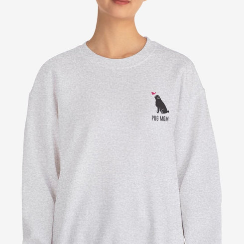Pug Sweatshirt for Women - Pug Mom Sweatshirt
