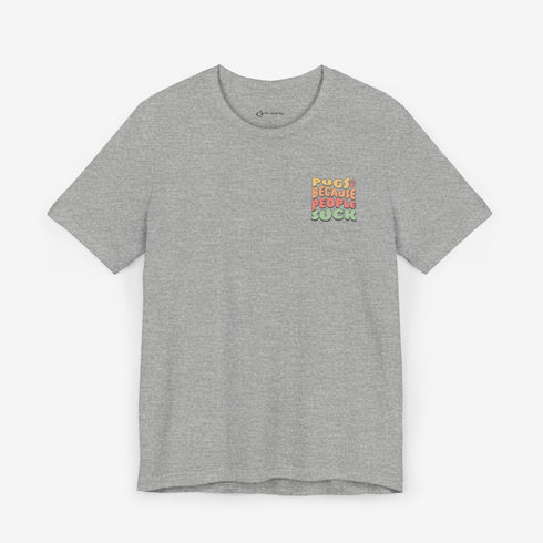 Pug Lover T-Shirt - Retro Pug Shirt for Women