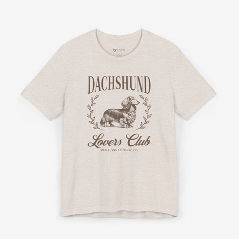 Longhaired Dachshund Tee for Women - Dachshund Lovers Club Shirt