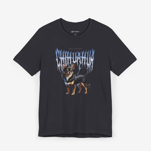 Chihuahua Metal T- Shirt - Funny Black Chihuahua Shirt for Men
