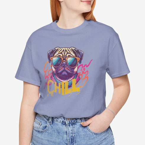 Pug Graphic T-Shirt - Pug Shirt for Women
