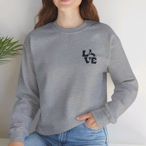 Dachshund Sweatshirt for Women - Dachshund Love Sweatshirt