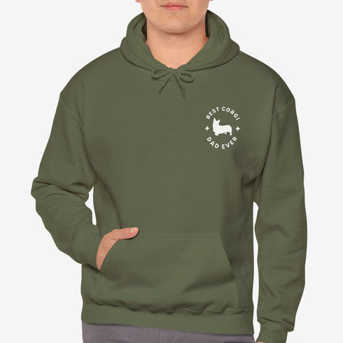 Corgi Men's Hoodie - Best Corgi Dad - Corgi Gift