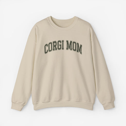 Corgi Sweatshirt for Women - Corgi Mom Crew Sweatshirt