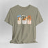 corgi t shirt for women. Color sandstone