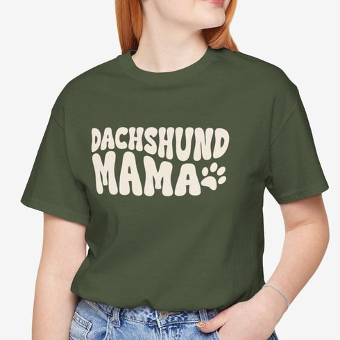 Dachshund Mama Retro Shirt - Dachshund Mom T-Shirt