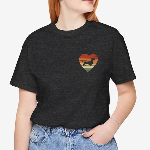Dachshund Retro Shirt for Women - Dachshund Love Tee