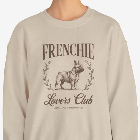 French Bulldog Sweatshirt for Women - Frenchie Lovers Club Sweatshirt