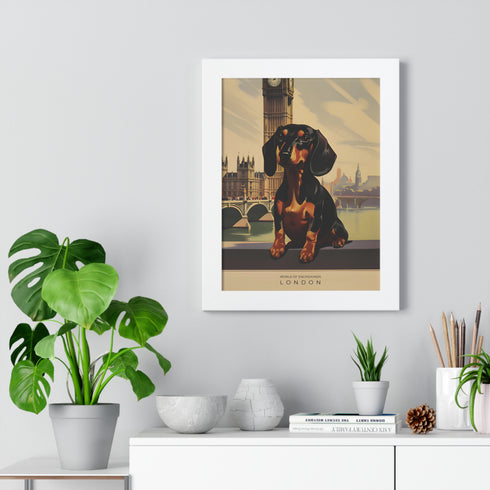 Dachshund Wall Art - Framed Poster - Dachshund Home Decor