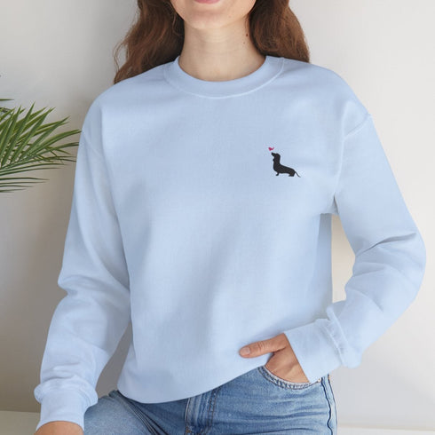 Dachshund Sweatshirt for Women - Cute Dachshund - Crew Sweatshirt