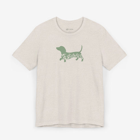 Dachshund Shirt for Women - Floral Dachshund Tee