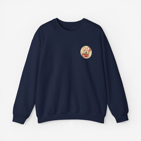 Corgi Sweatshirt for Women - Cute Kawaii Corgi Crew Sweatshirt