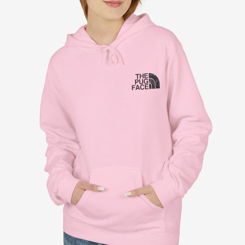 Black Pug Hoodie for Women - Funny Black Pug Hoodie