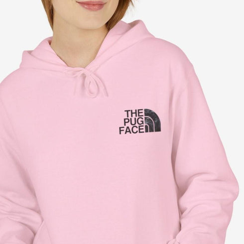 Black Pug Hoodie for Women - Funny Black Pug Hoodie