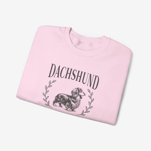 Longhaired Dachshund Sweatshirt for Women - Dachshund Crew Sweatshirt