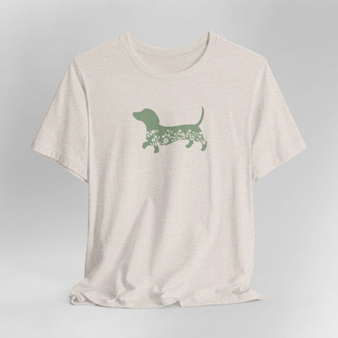 Dachshund Shirt for Women - Floral Dachshund Tee
