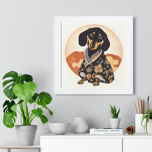 Dachshund Framed Poster - Dachshund Wall Art