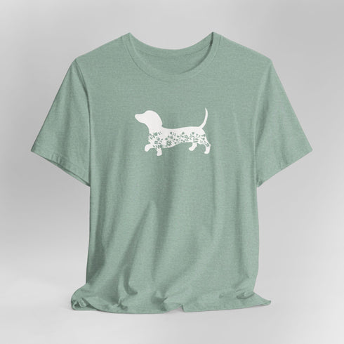 Dachshund Shirt for Women - Floral Dachshund Tee