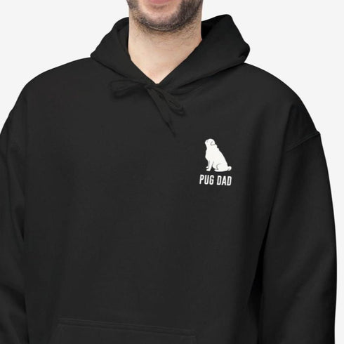 Pug Dad Hoodie for Men - Pug Dad Gift