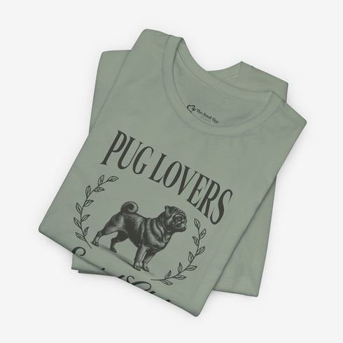 Black Pug Shirt for Women - Pug Lovers Club Tee