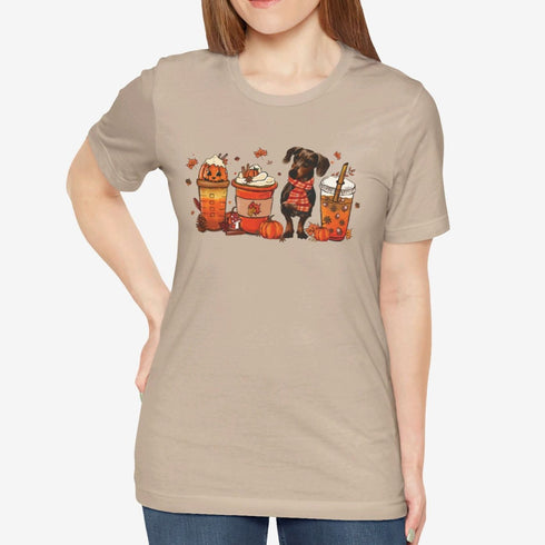Dachshund T- Shirt for Women - Dachshund Autumn Shirt