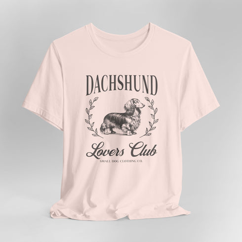 Longhaired Dachshund Tee for Women - Dachshund Lovers Club Shirt
