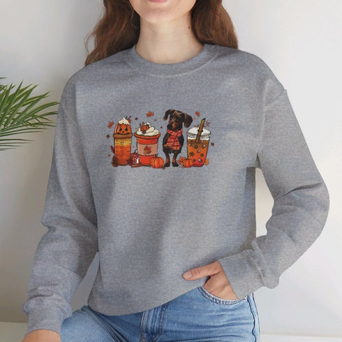 Dachshund Sweatshirt for Women - Dachshund Autumn Sweatshirt