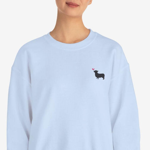 Corgi Sweatshirt for Women - Cute Corgi Crew Sweatshirt