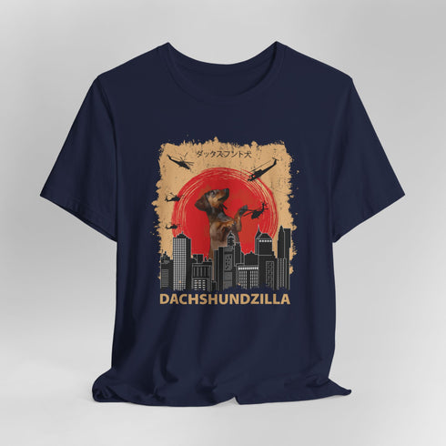 Dachshund Funny Dachshundzilla T-Shirt - Dachshund Shirt