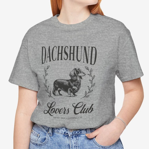 Longhaired Dachshund Shirt for Women - Dachshund Lovers Club Tee