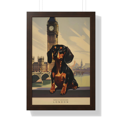 Dachshund Wall Art - Framed Poster - Dachshund Home Decor