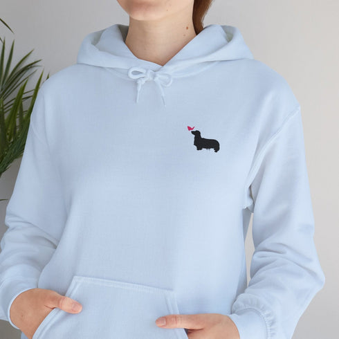 Longhaired Dachshund Hoodie for Women - Cute Dachshund Hoodie Sweatshirt