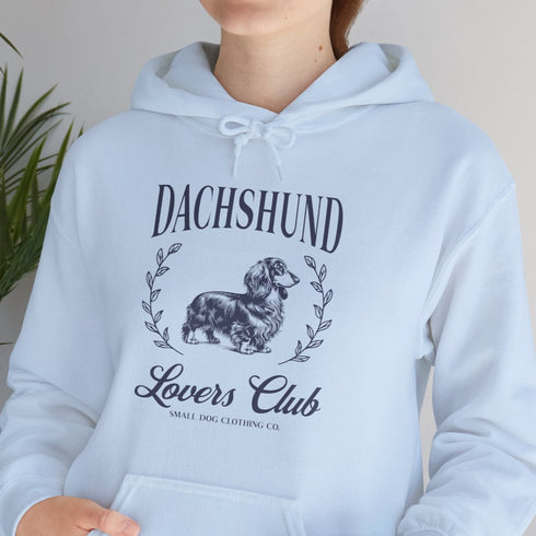 Longhaired Dachshund Hoodie for Women - Dachshund Lovers Club Hoodie