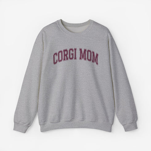 Corgi Sweatshirt for Women - Corgi Mom Crew Sweatshirt