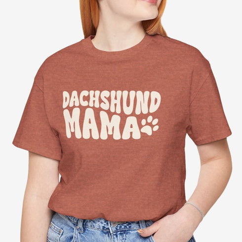 Dachshund Mama Retro Shirt - Dachshund Mom T-Shirt