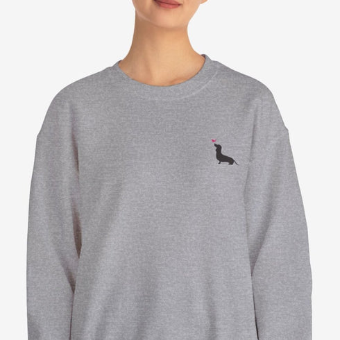 Dachshund Sweatshirt for Women - Cute Dachshund - Crew Sweatshirt