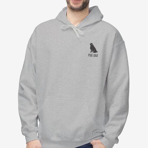 Pug Dad Hoodie for Men - Pug Dad Gift
