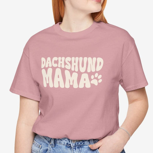 Dachshund Mama Retro Shirt - Dachshund Mom T-Shirt