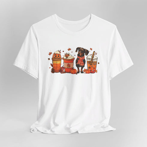 Dachshund T- Shirt for Women - Dachshund Autumn Shirt