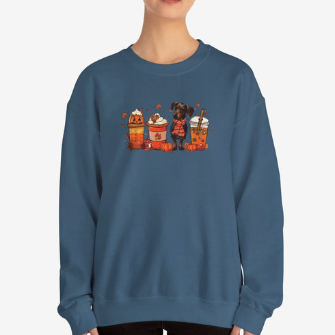 Dachshund Sweatshirt for Women - Dachshund Autumn Sweatshirt