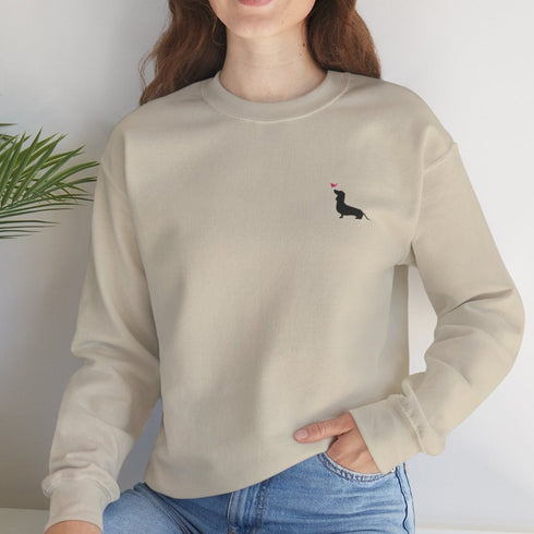 Dachshund Sweatshirt for Women - Cute Dachshund - Crew Sweatshirt