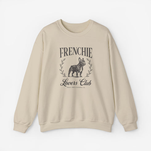 Black French Bulldog Sweatshirt for Women - Frenchie Lovers Club Sweatshirt
