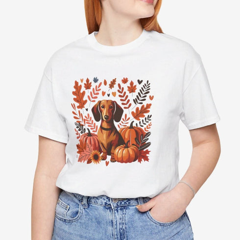 Dachshund Fall Shirt for Women - Dachshund Autumn Tee