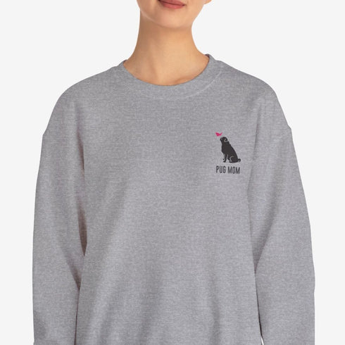 Pug Sweatshirt for Women - Pug Mom Sweatshirt