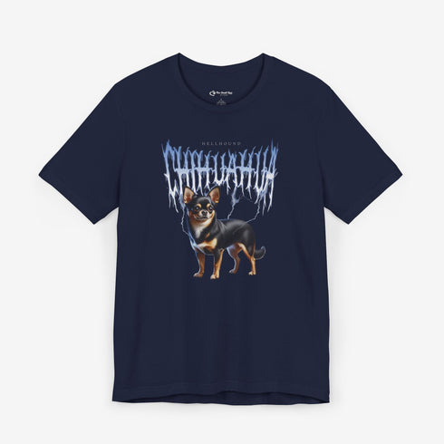 Chihuahua Metal T- Shirt - Funny Black Chihuahua Shirt for Men