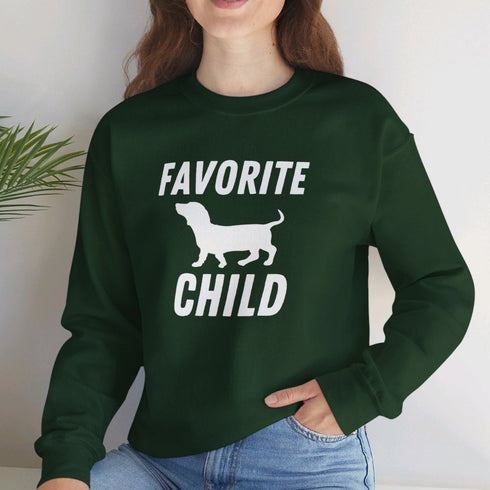 Dachshund Sweatshirt - Favorite Child - Funny Dachshund Sweatshirt