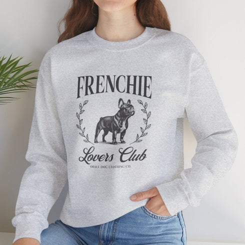 Black French Bulldog Sweatshirt for Women - Frenchie Lovers Club Sweatshirt