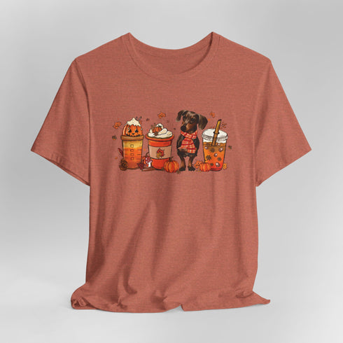 Dachshund T- Shirt for Women - Dachshund Autumn Shirt